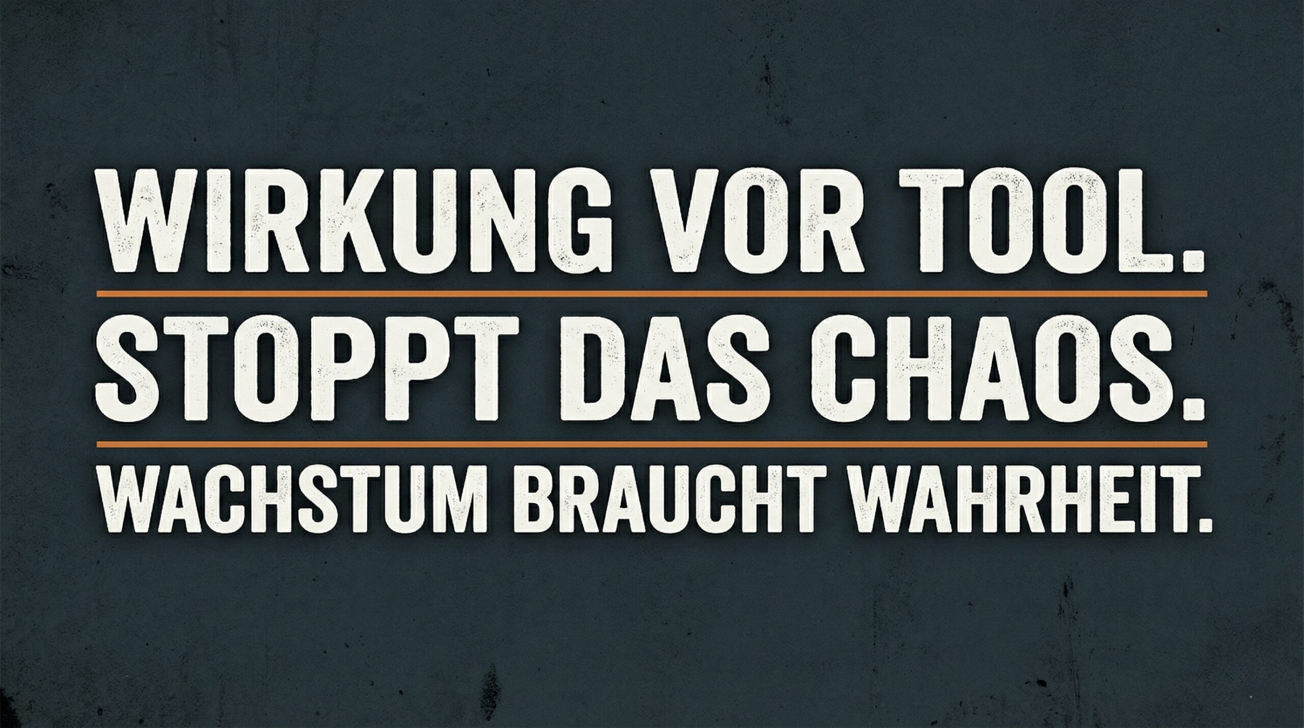 Manifest - Wirkung vor Tool